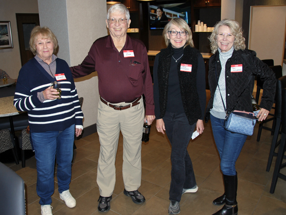 Gail & Don Bigsby, Diane Goddard and Teri Hedgpeth welcome all