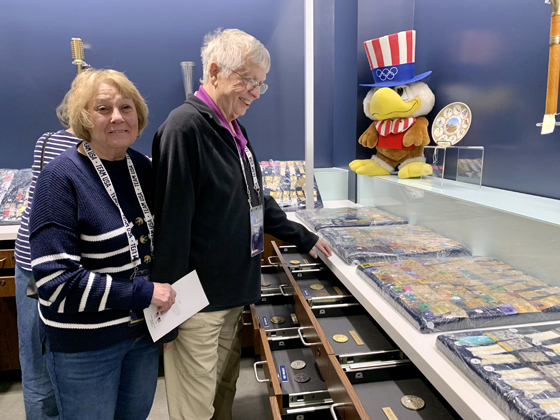 Gail & Don Bigsby enjoy their tour at the Archives