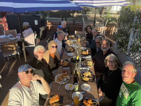 Another happy group dines at Whiskey Red’s in Marina del Rey
