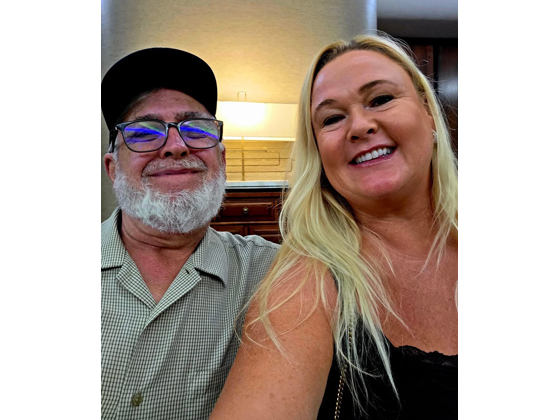 Catching up with friends at the Friday silent auction/reception