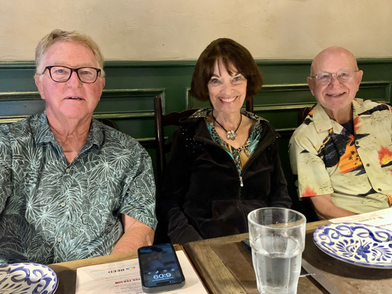 Enjoying dinner together at Mia Italian Kitchen