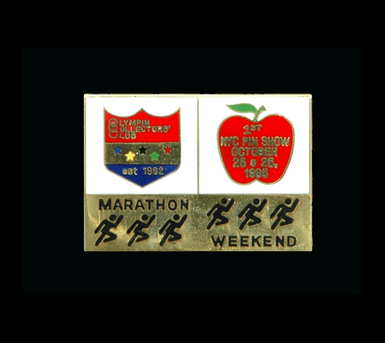 1985 New York City Marathon Pin Show - cloisonne (300)